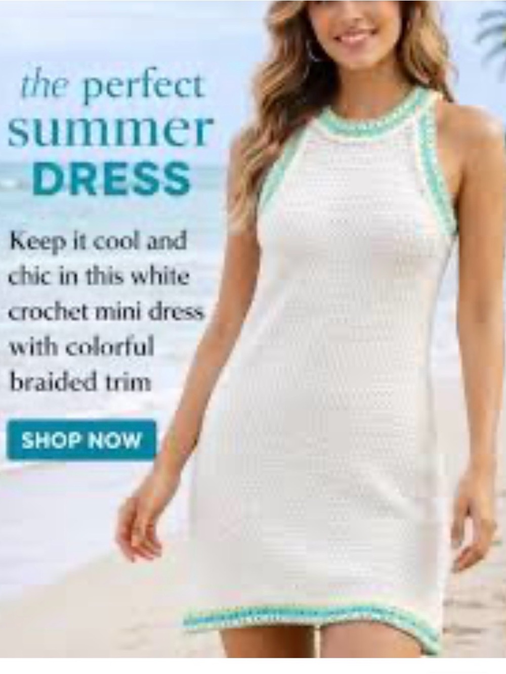 House of Harlow Crochet dress- Size Large NWT